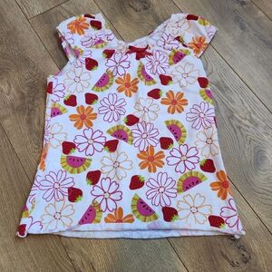 Floral and Fruit Print Kids Top